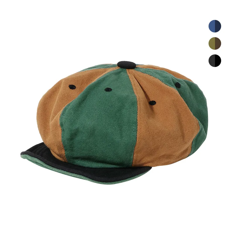 Newsboy Cap Ivy - Marca Oohmy Twill Boina de Algodón