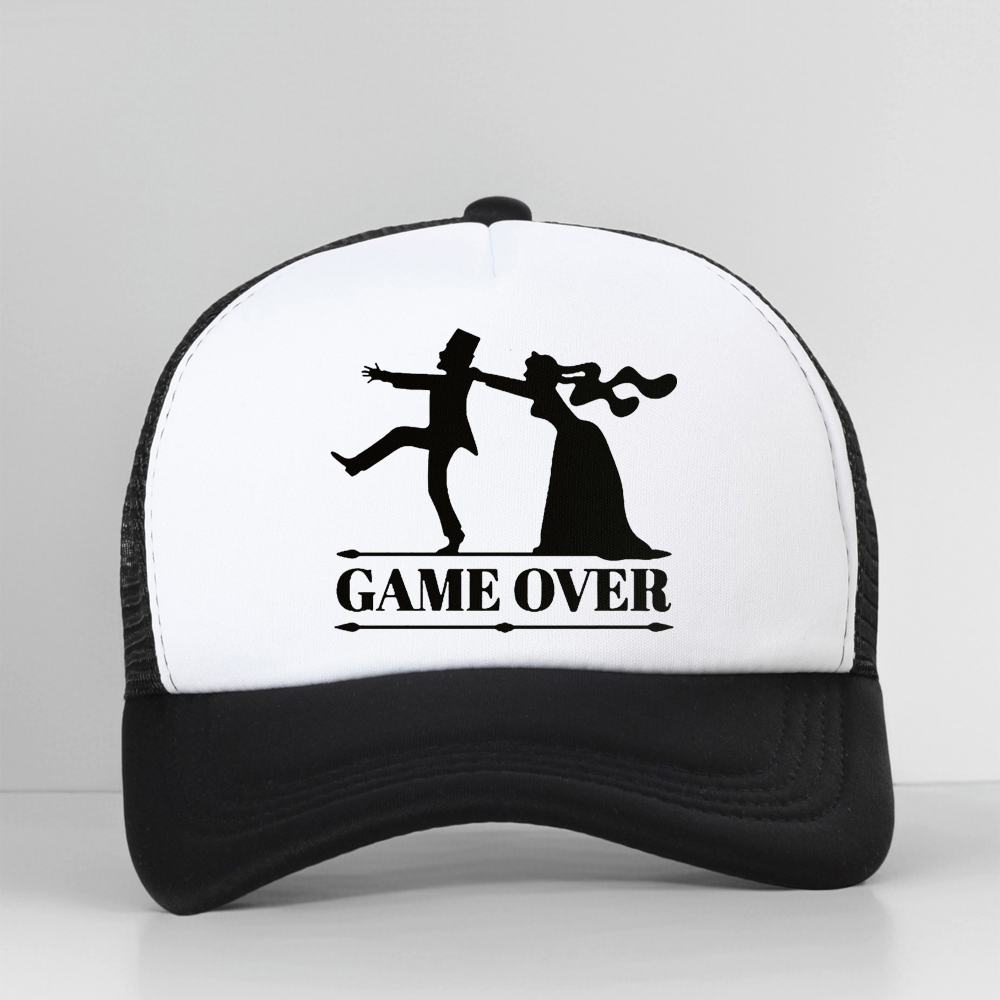 Game Over Bride Groom Bachelor - Trucker Cap Mesh reseña y precio