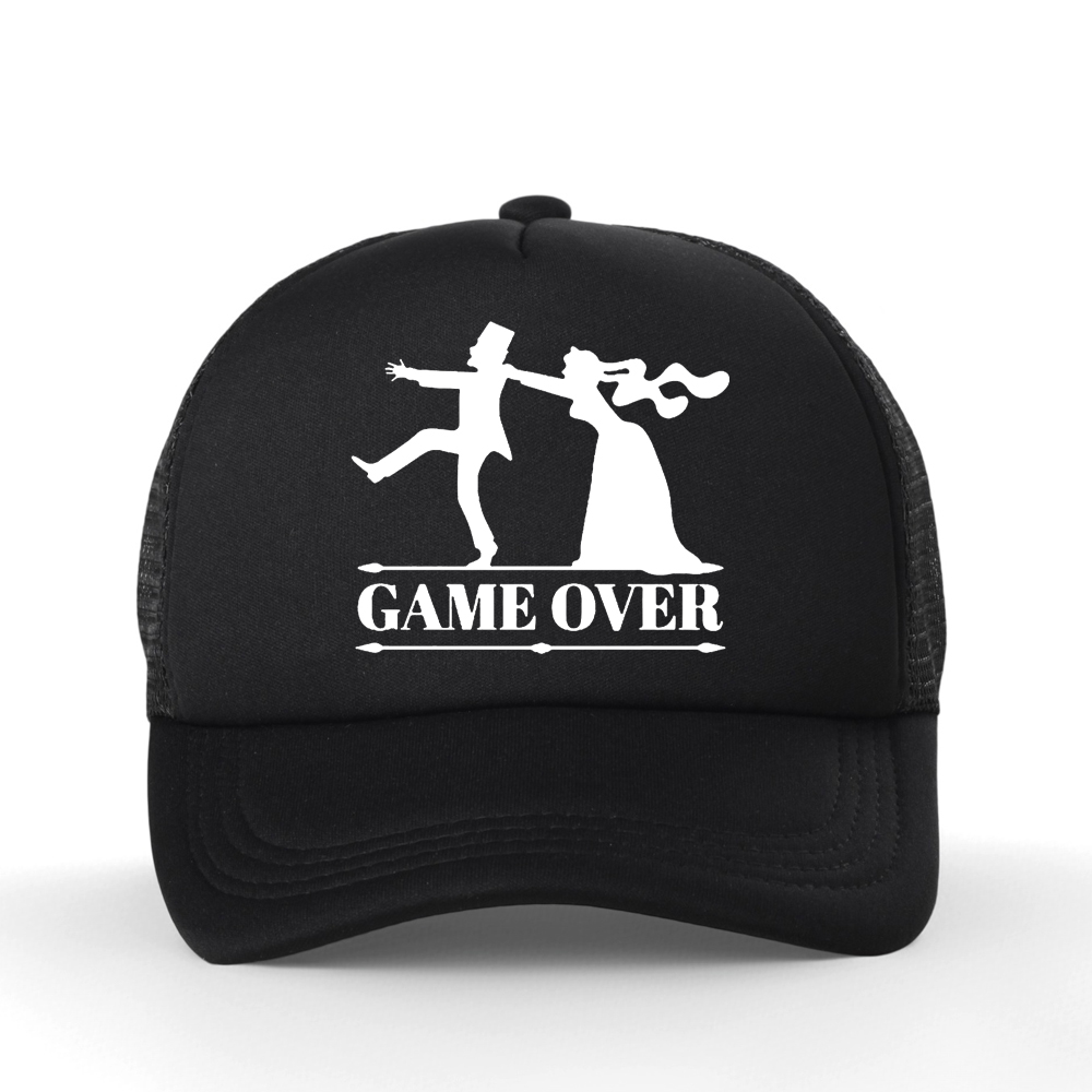 Game Over Bride Groom Bachelor - Trucker Cap Mesh reseña y precio